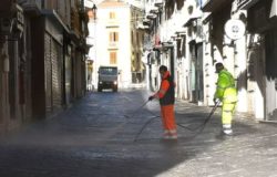 CORONAVIRUS, Campobasso, pulizia strade, igiene urbana