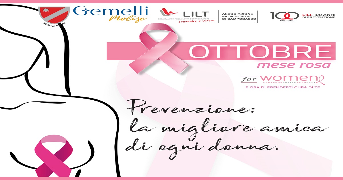 EVENTO - Lilt e Gemelli Molise insieme per la campagna Nastro Rosa