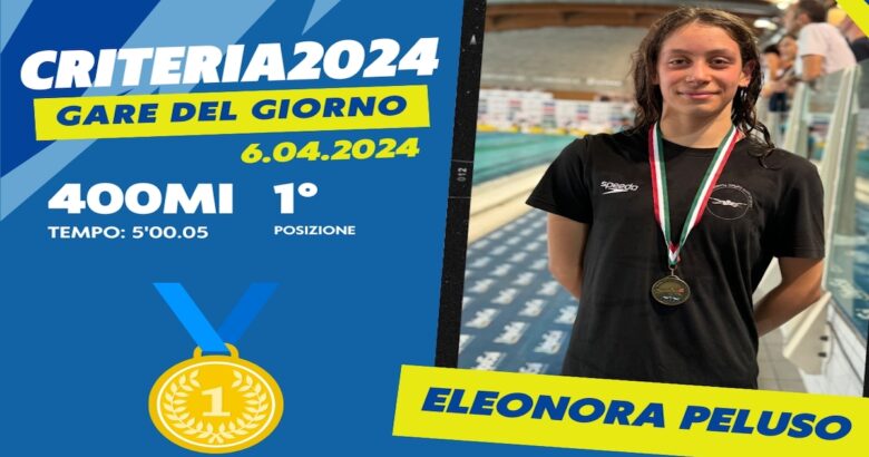 nuoto-campionati-italiani-giovanili-medaglia-doro-400-misti-eleonora-peluso-swim-academy